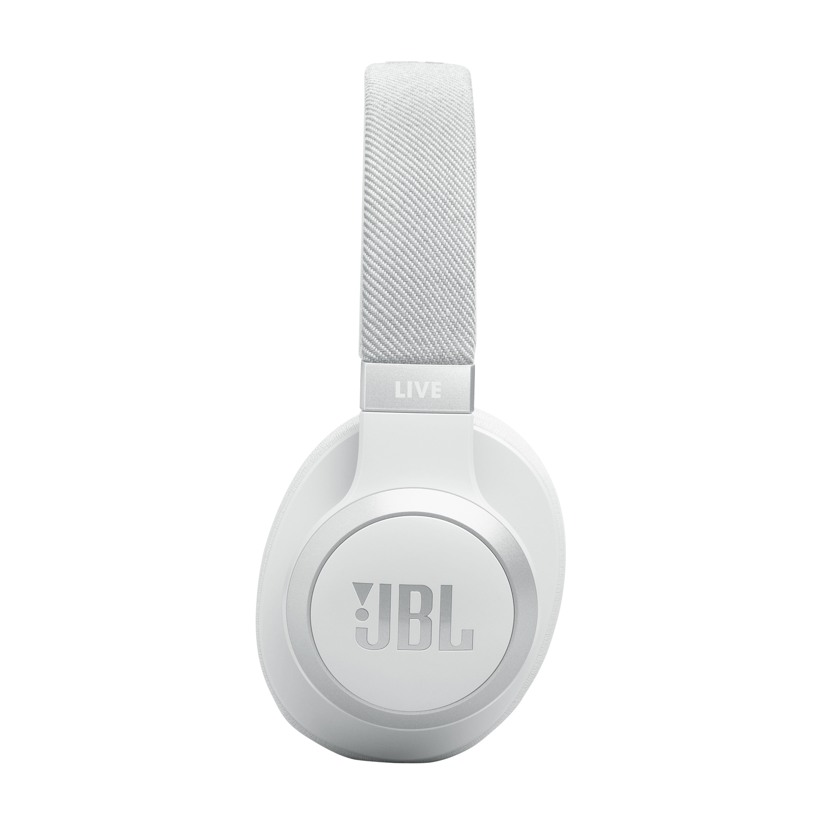 JBL Live 770NC - White - Wireless Over-Ear Headphones with True Adaptive Noise Cancelling - Left